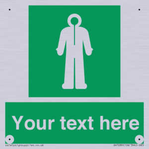 Custom sign safe condition Survival clothing